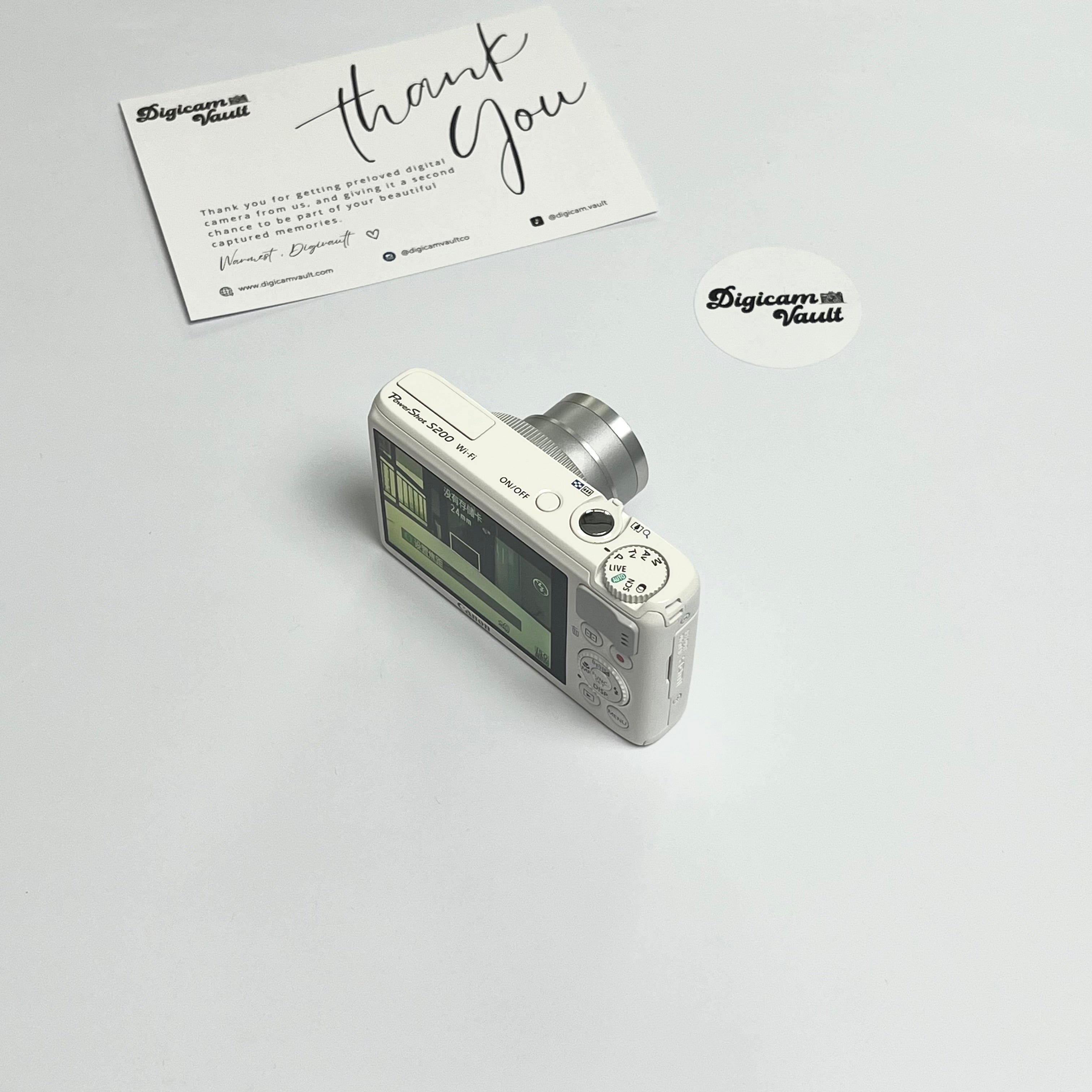 Canon PowerShot S200 Compact Digital Camera White