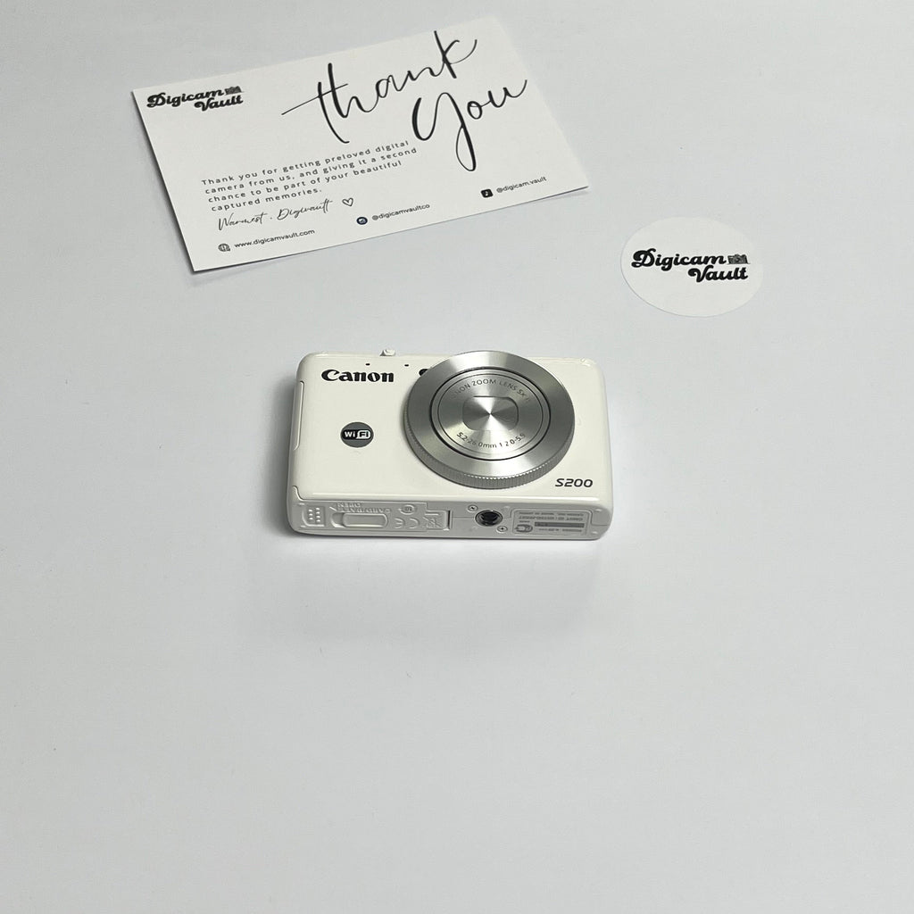 Canon PowerShot S200 Compact Digital Camera White