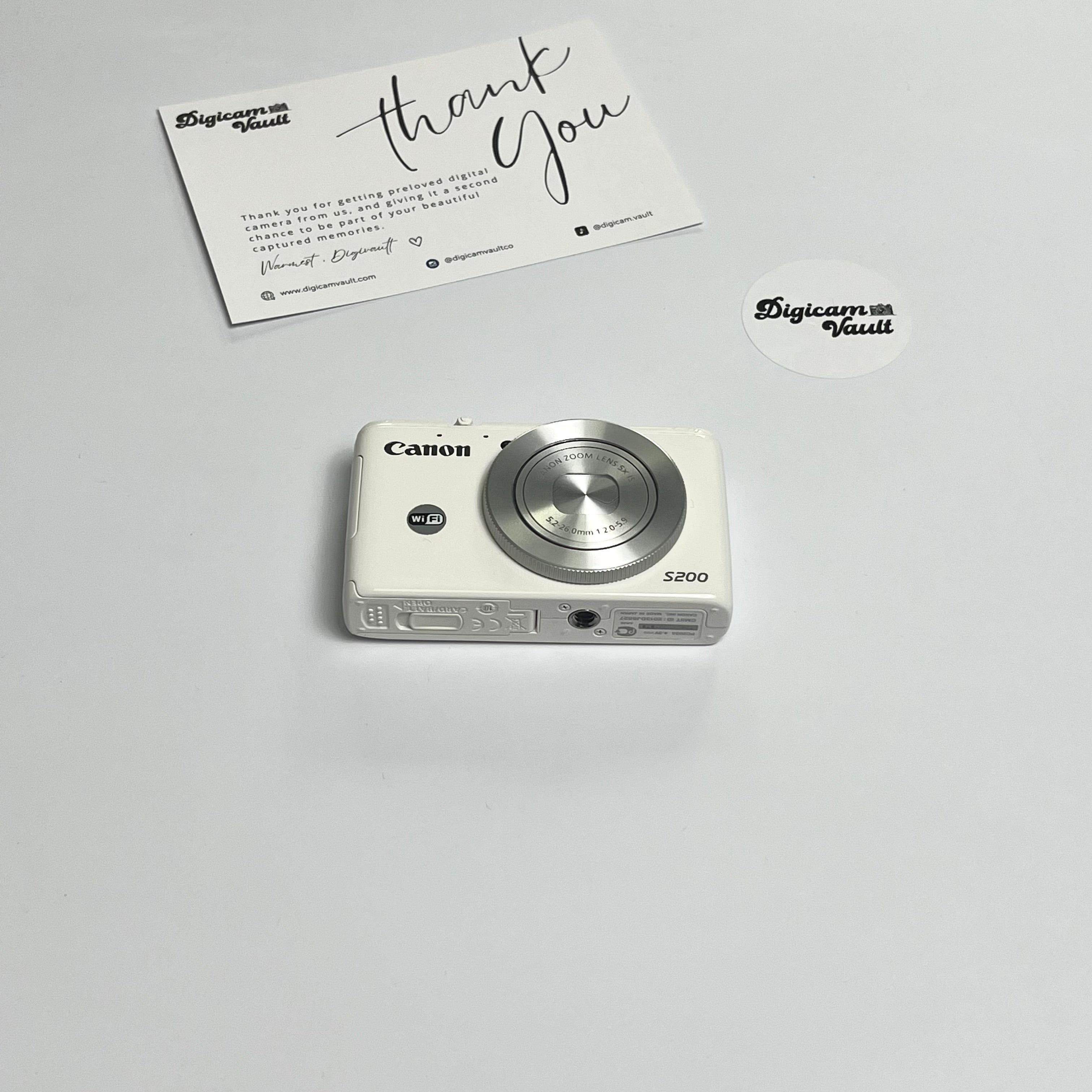 Canon PowerShot S200 Compact Digital Camera White