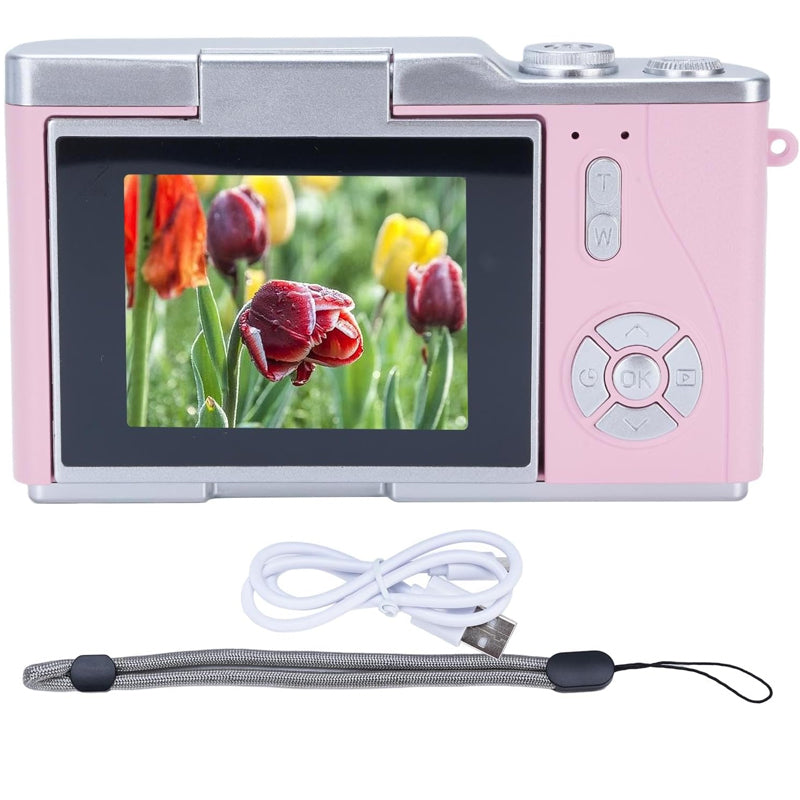IdeaStage Promotions ASS400 Digital Camera 2.4-inch Flip Screen Pink