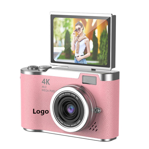 IdeaStage Promotions ASS400 Digital Camera 2.4-inch Flip Screen Pink